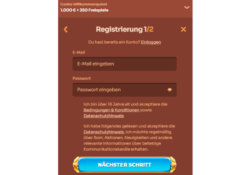 Registrierung cleobetra